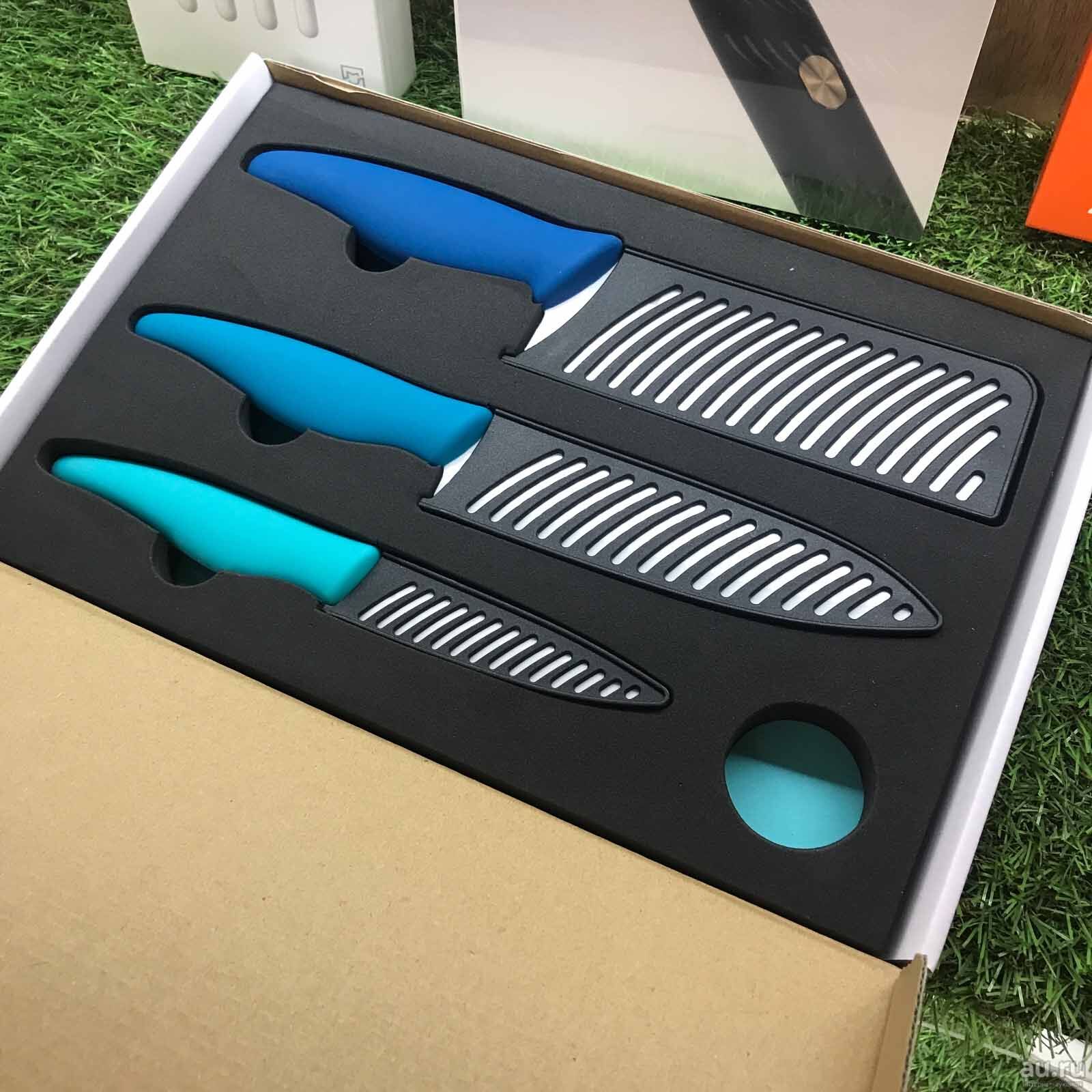 Набор керамических ножей с разделочной доской Xiaomi Huohou Ceramic Knife