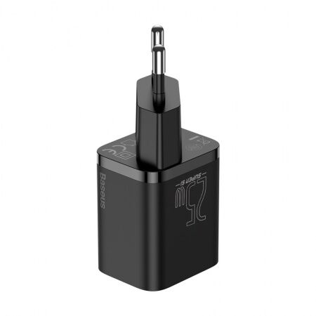 Зарядное устройство BASEUS Super Si USB-C  Кабель Type-C-Type-C, 3A, 25W, черный - 4