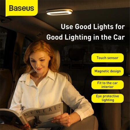 Автомобильная лампа BASEUS Bright car reading ligh, 400 мАч, белый - 7