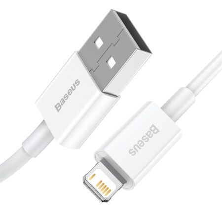 Кабель USB BASEUS Superior Series Fast Charging, USB - Lightning, 2.4А, 2 м, белый - 3