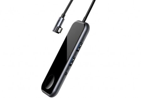 Переходник BASEUS UCN3272, Разветвитель с беспроводной зарядкой, Type-C - USB3.0 + HDMI + Audio + PD - 2