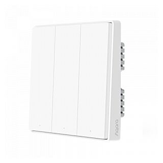 Умный выключатель Aqara Smart Wall Switch D1 Тройной без нулевой линии QBKG25LM (White) - 1
