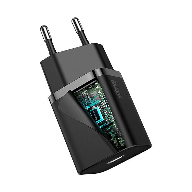 Зарядное устройство BASEUS Super Si USB-C, 3A, 20W, черный - 5