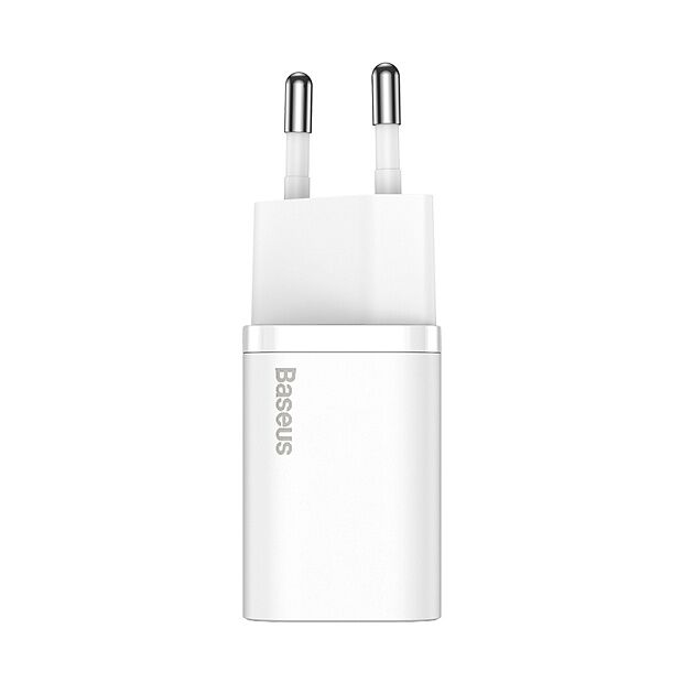 Зарядное устройство BASEUS Super Si USB-C  Кабель Type-C-Lightning, 3A, 20W, белый - 4