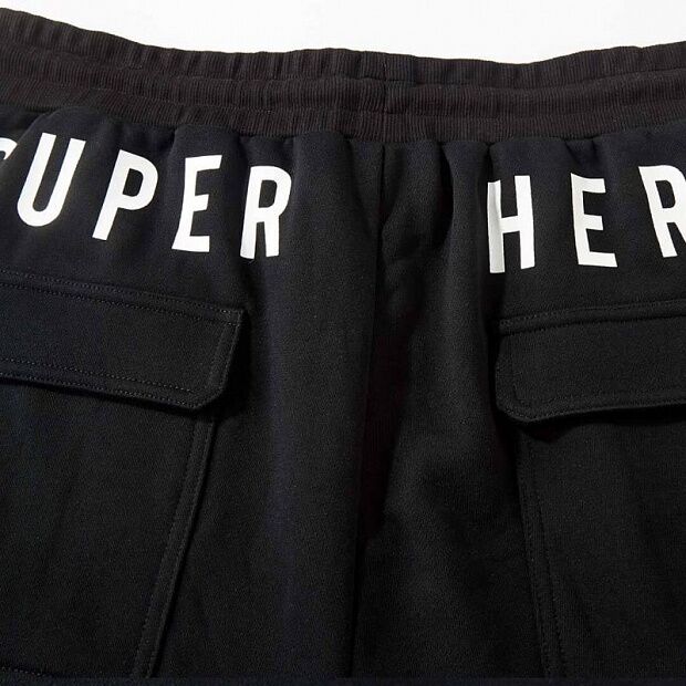 Шорты Xiaomi DC Superman Hero Series Sports Pants (Black/Черный) - 7