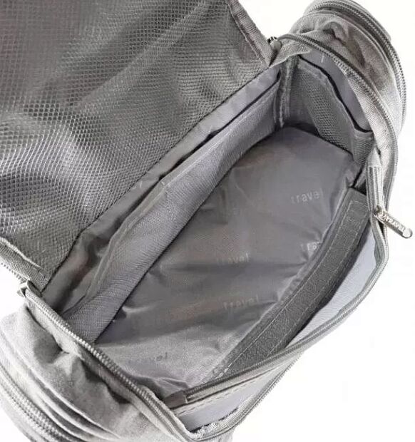 Подвесная сумка-косметичка c двойным дном Xiaomi HaveTravel toiletries Bag Two-Paragraph Grey - 6