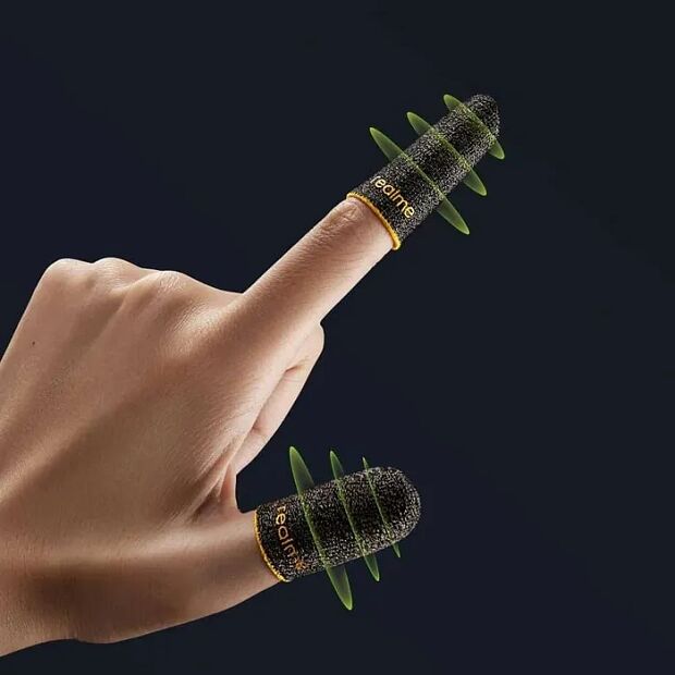 Игровые напальчники RealMe Mobile Game Finger Sleeves черный (RMT2025) - 2