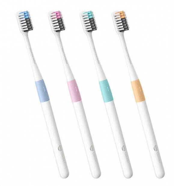 Набор зубных щеток DR.BEI Bass Method Toothbrush (4 шт.) без дорожных боксов - 1
