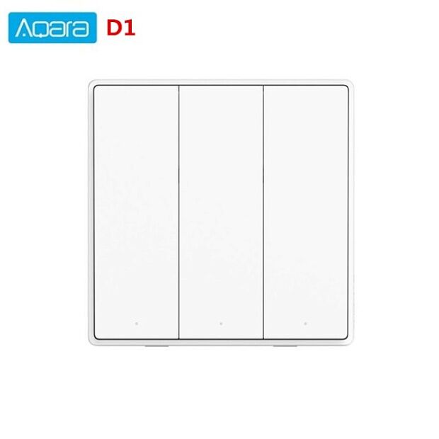 Умный выключатель Aqara Smart Wall Switch D1 Тройной без нулевой линии QBKG25LM (White) - 8