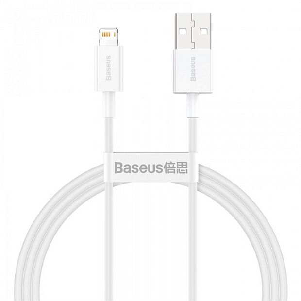 Кабель USB BASEUS Superior Series Fast Charging, USB - Lightning, 2.4А, 1 м, белый - 4