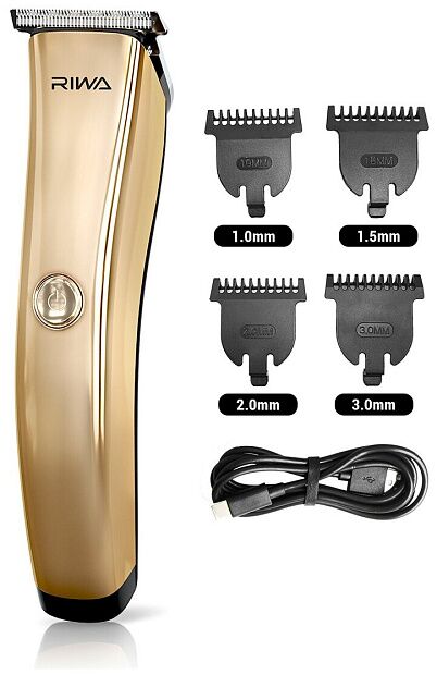 Машинка-стайлер для стрижки волос RIWA RE-6321 (Gold) - 6