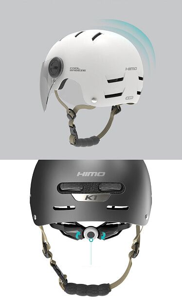 Шлем HIMO Riding Helmet K1 (размер 57-61 cm) (Gray) - 5