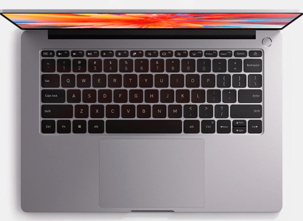 Дизайн клавиатуры ноутбука Xiaomi RedmiBook Pro 15" Ryzen R5 