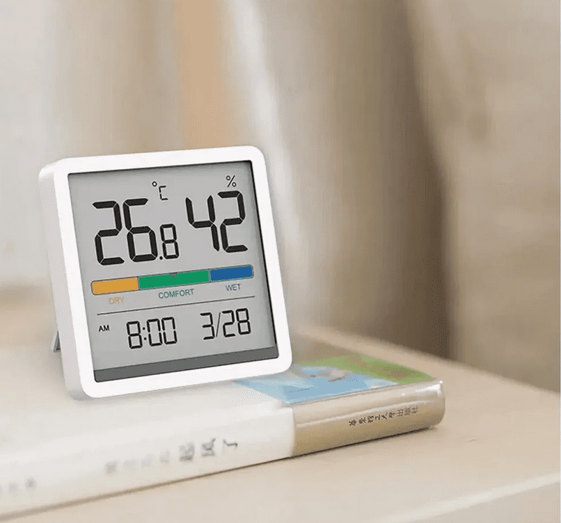 Дизайн термометра-гигрометра Miiiw Mute Thermometer And Hygrometer Clock NK5253