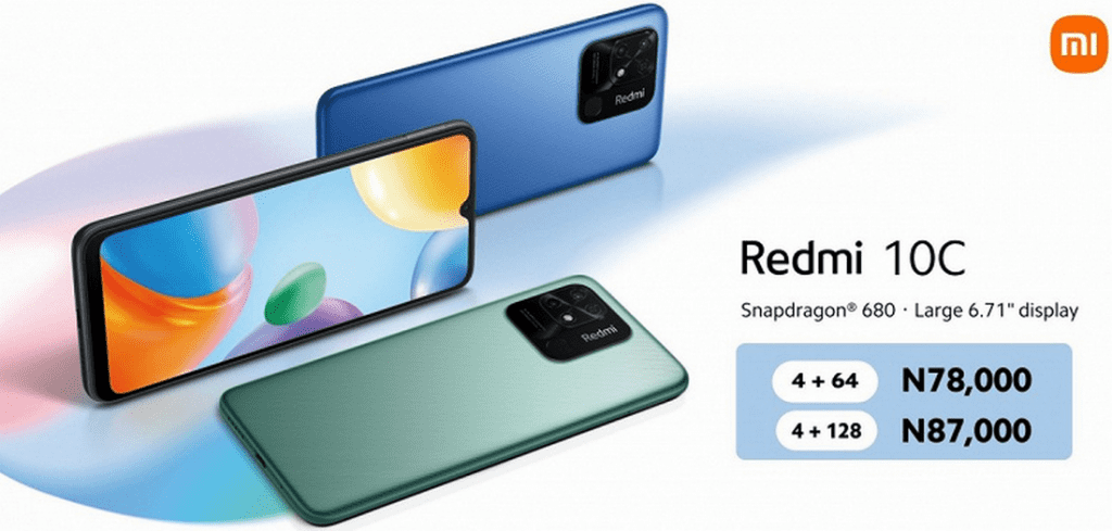 Дизайн смартфона Redmi 10C 