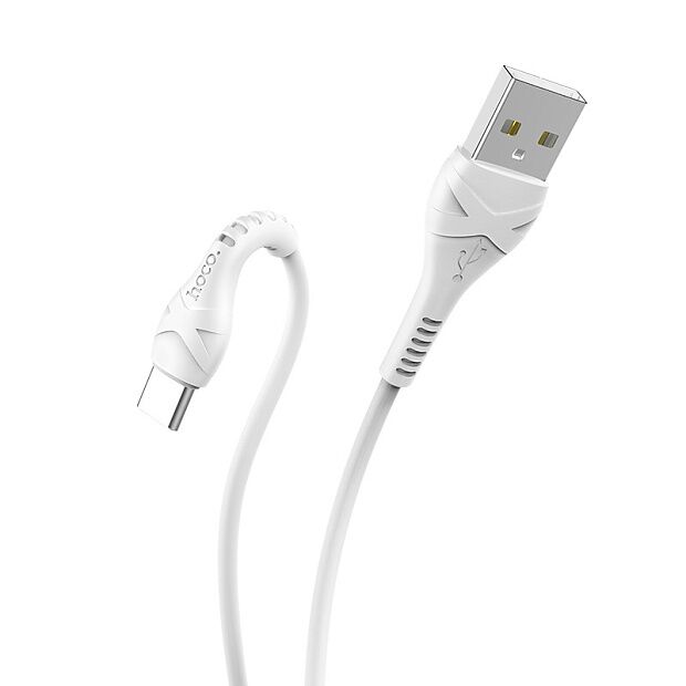USB кабель HOCO X37 Cool Power Type-C, 3А, 1м, PVC (белый) - 6