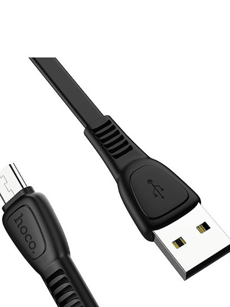 USB кабель HOCO X40 Noah MicroUSB, 2.4А, 1м, TPE (черный) - 6